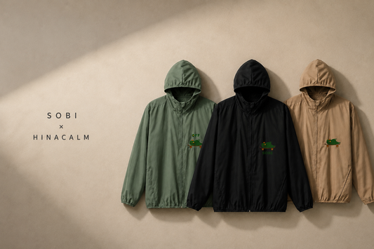 がんばらない日の、外出着。SOBI OFF HOODED JACKET