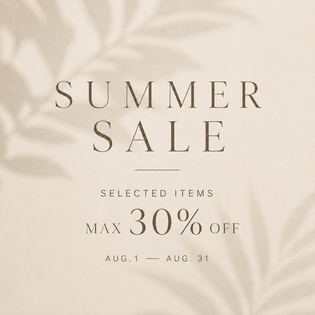 HINCALM SUMMER SALE