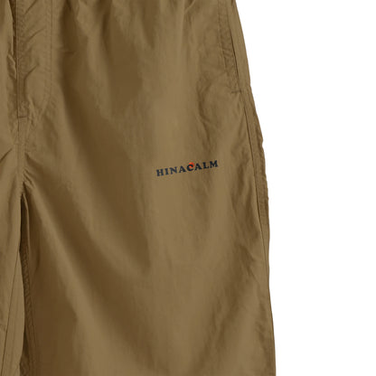 HINACALM Minimal Logo Nylon Pants beige image