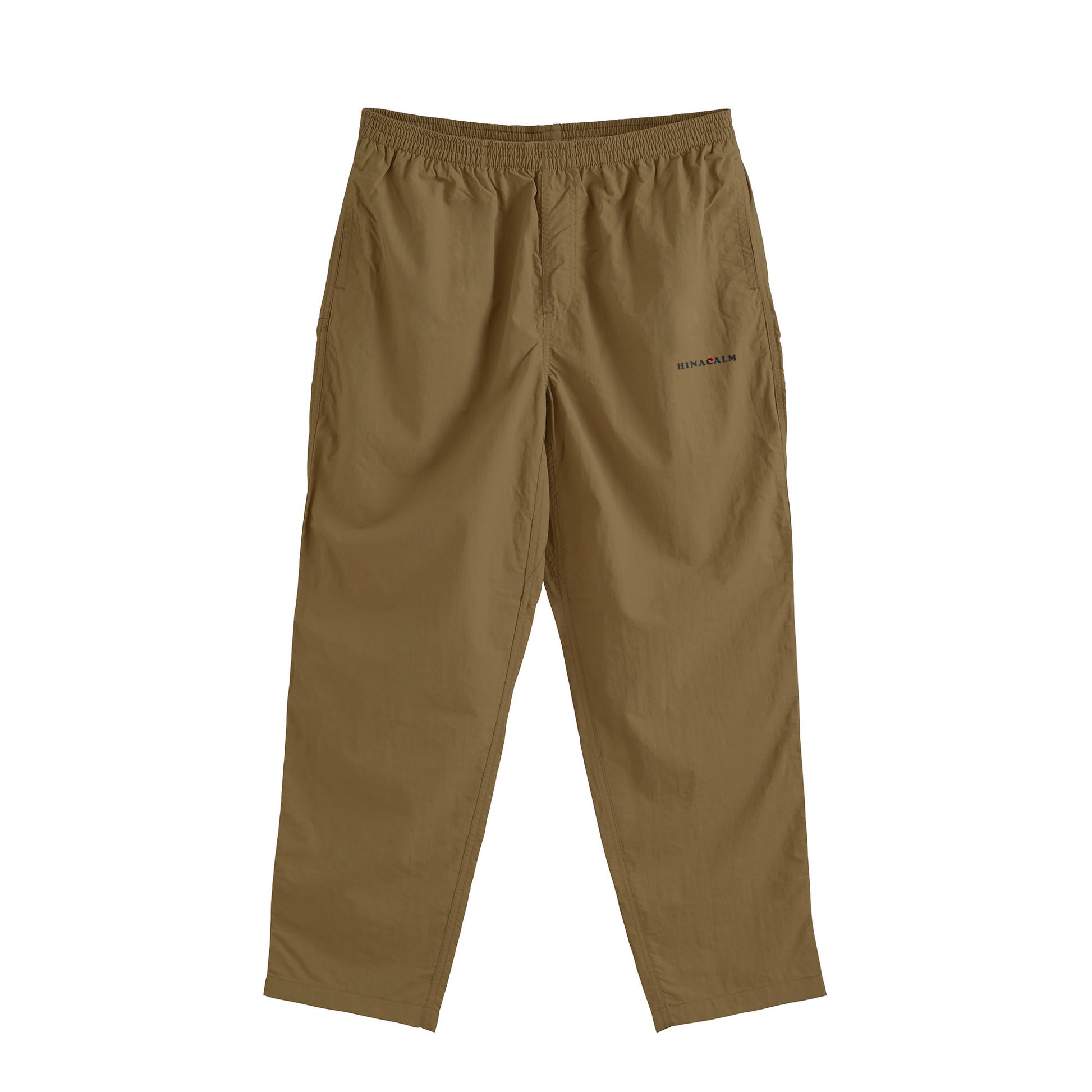 HINACALM Minimal Logo Nylon Pants beige image