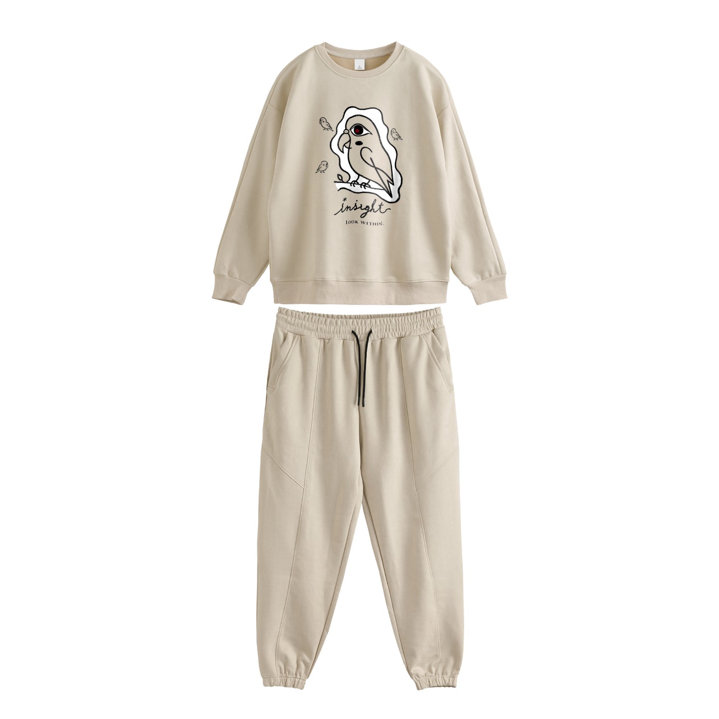 CALM BUDGIE 004 - INSIGHT Faux Suede Set off-white image