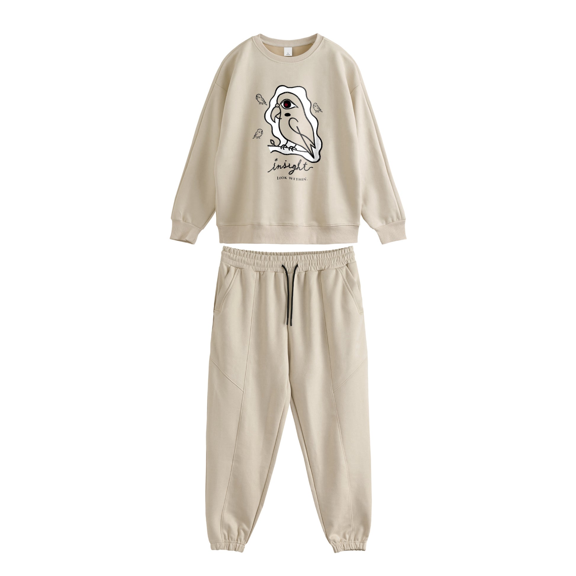 CALM BUDGIE 004 - INSIGHT Faux Suede Set off-white image