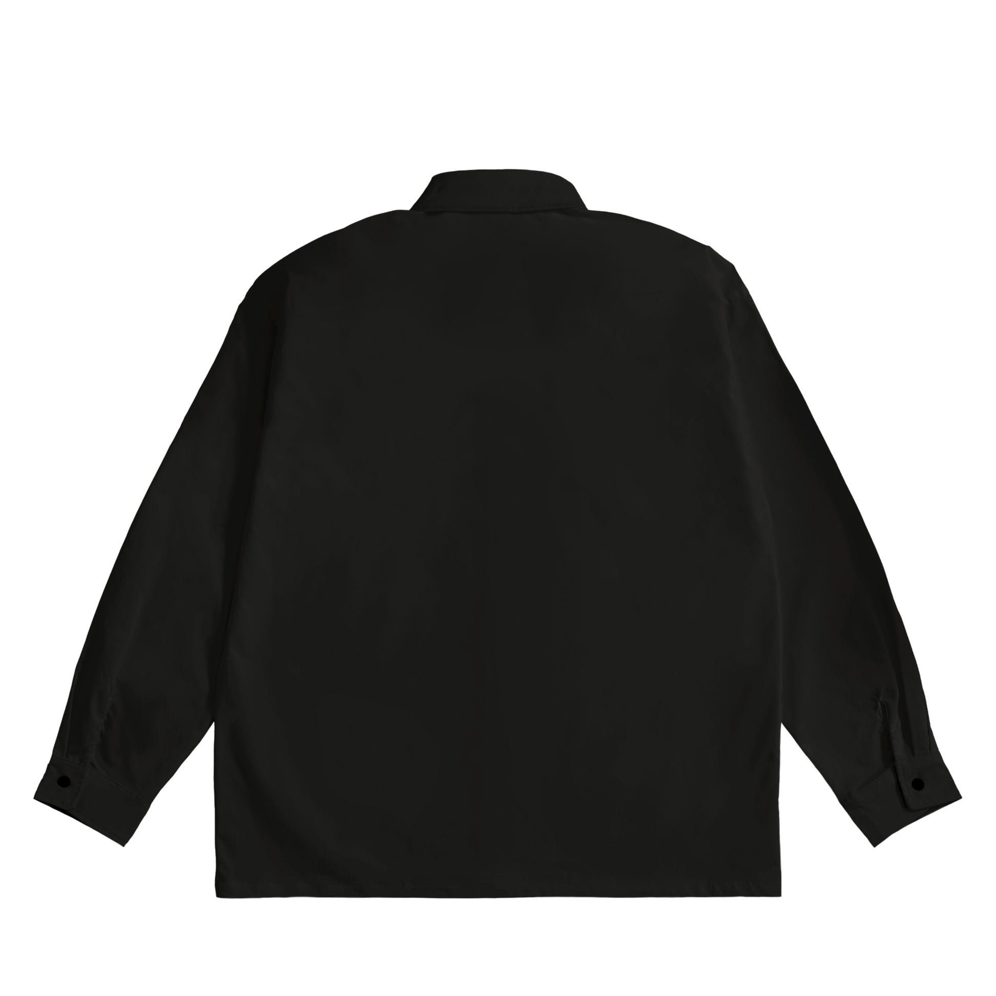 CALM HUMAN 001 - OVERSIZED COACH SHIRT black image