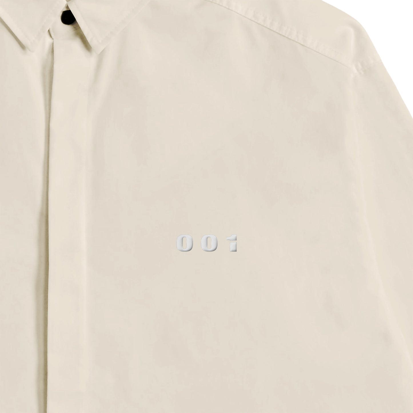 CALM HUMAN 001 - OVERSIZED COACH SHIRT natural image