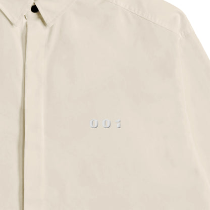 CALM HUMAN 001 - OVERSIZED COACH SHIRT natural image
