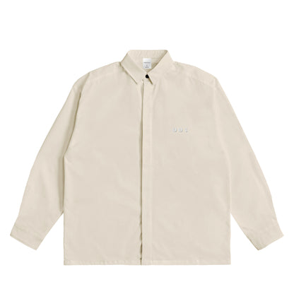 CALM HUMAN 001 - OVERSIZED COACH SHIRT natural image