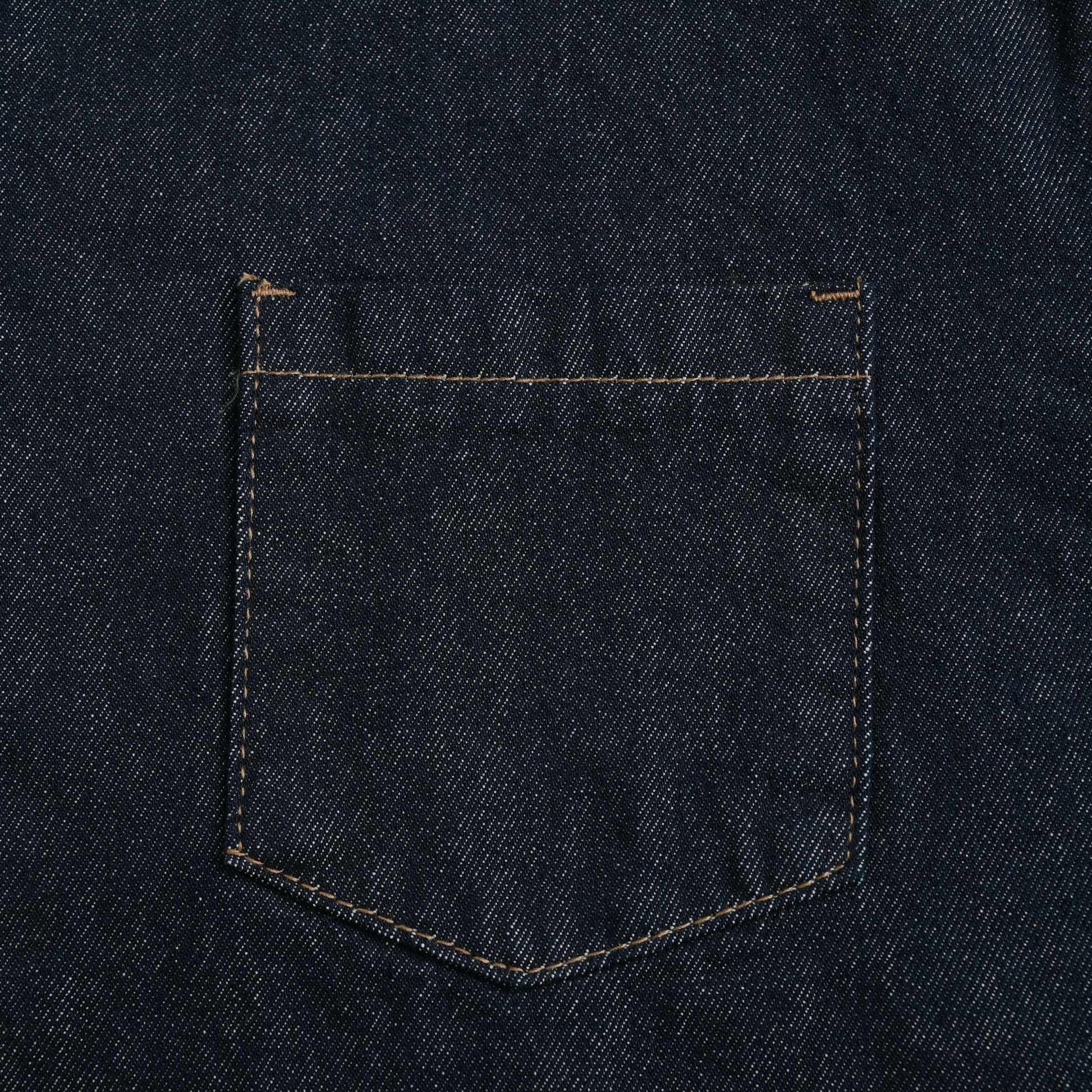 HINACALM Alphabet Sun Denim Shirt indigo image