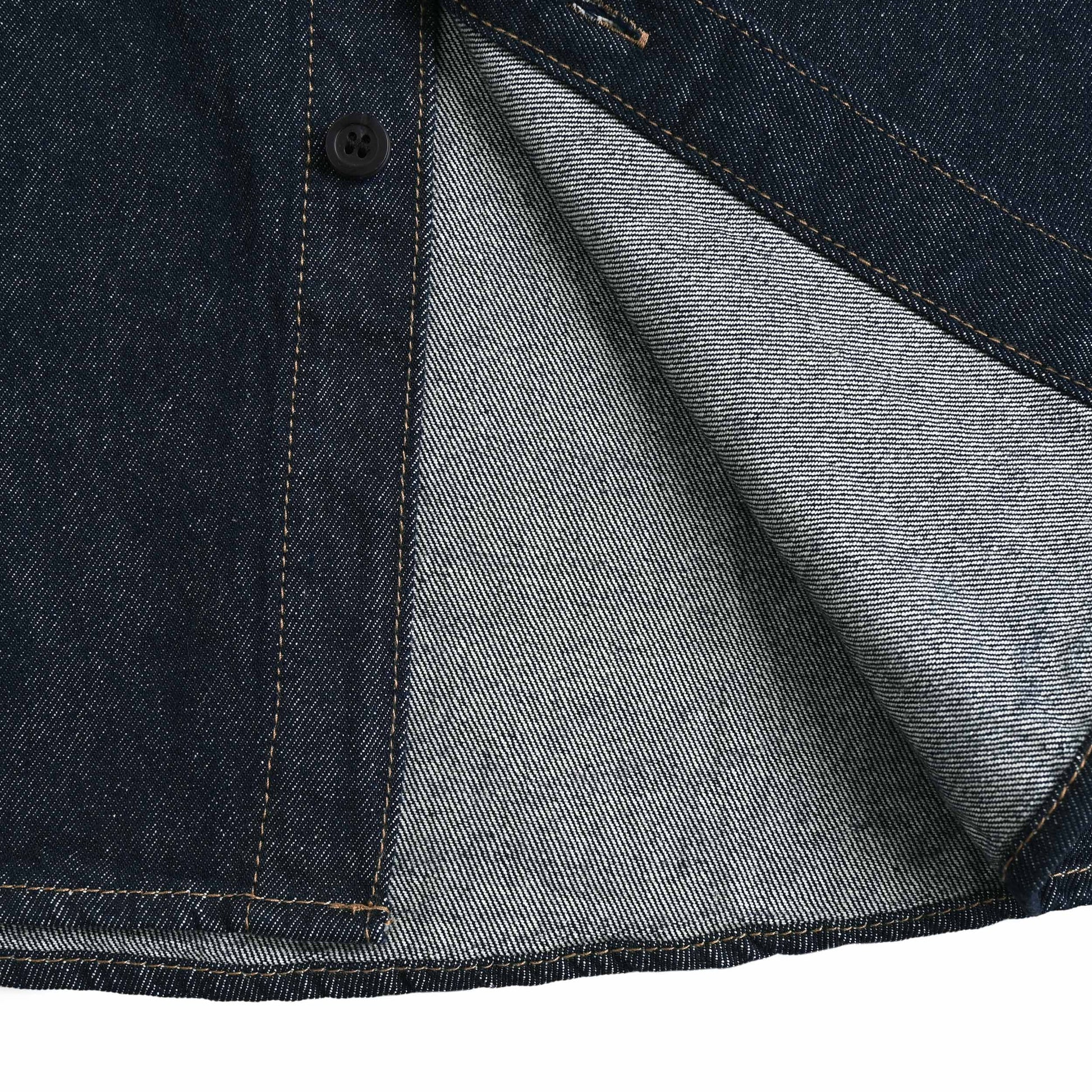 HINACALM Alphabet Sun Denim Shirt indigo image