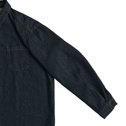 HINACALM Alphabet Sun Denim Shirt indigo image