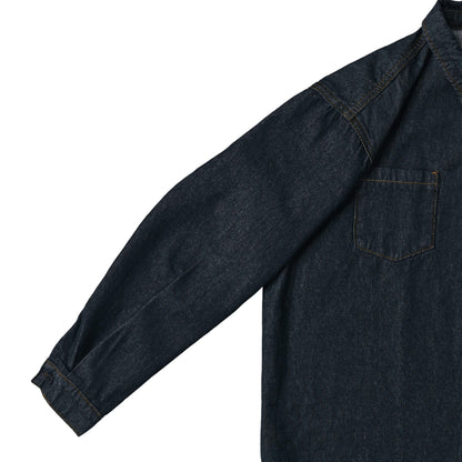 HINACALM Alphabet Sun Denim Shirt indigo image