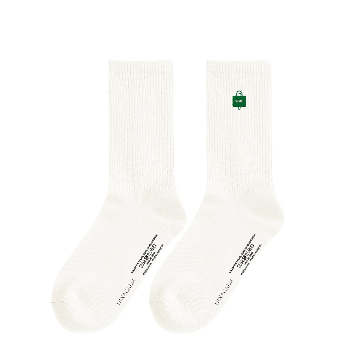 SOBI REST Rib Socks white image