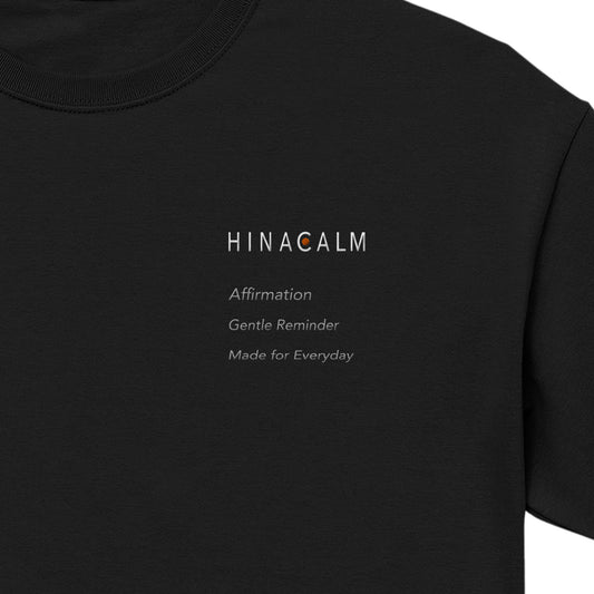 HINACALM Affirmation Embroidered Tee black image