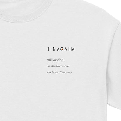 HINACALM Affirmation Embroidered Tee white image