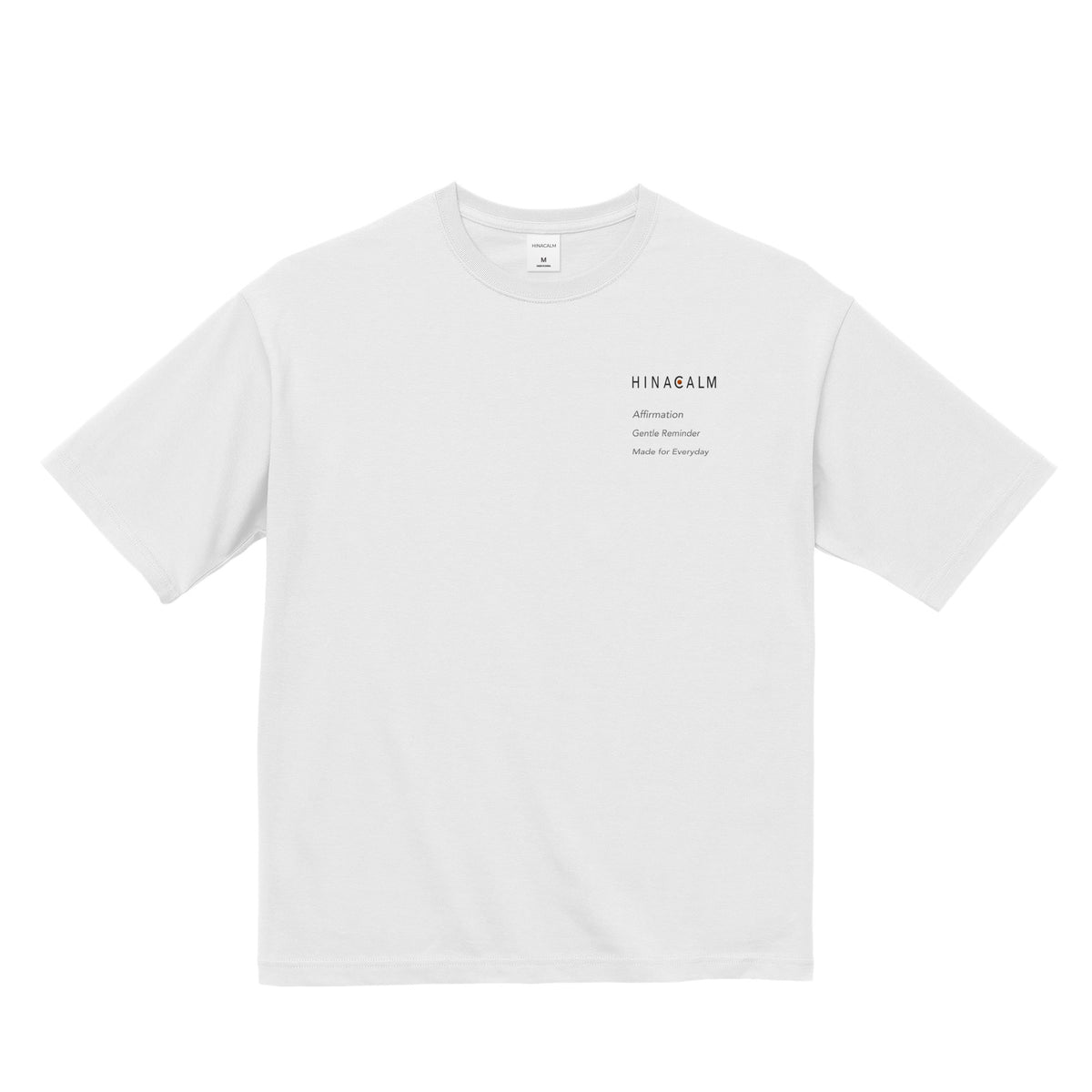 HINACALM Affirmation Embroidered Tee white image