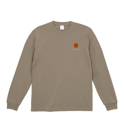 HINACALM Symbol Logo Long Sleeve Tee acid-khaki image