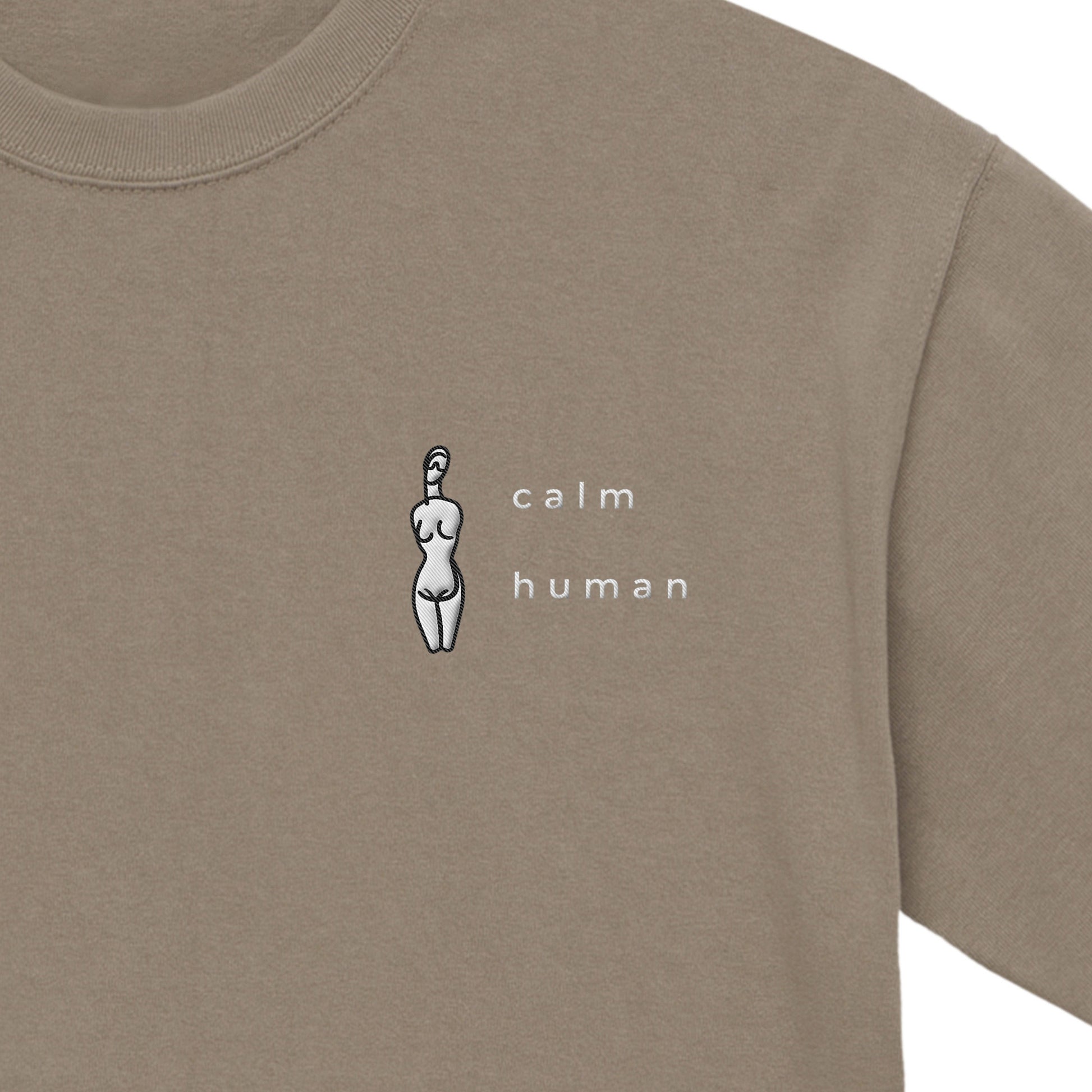 CALM HUMAN INKO Tee acid-khaki image