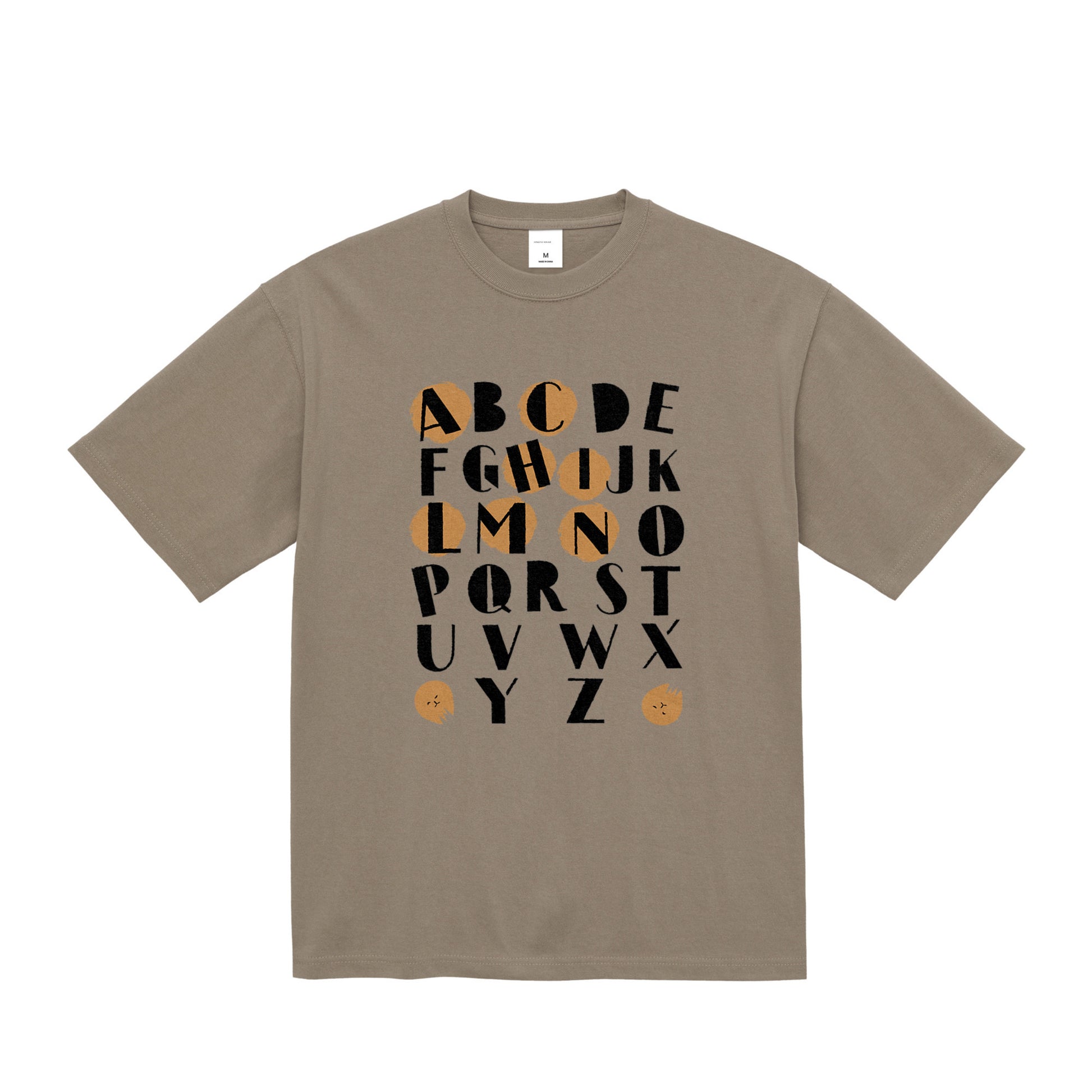 HINACALM Alphabet Sun Tee acid-khaki image