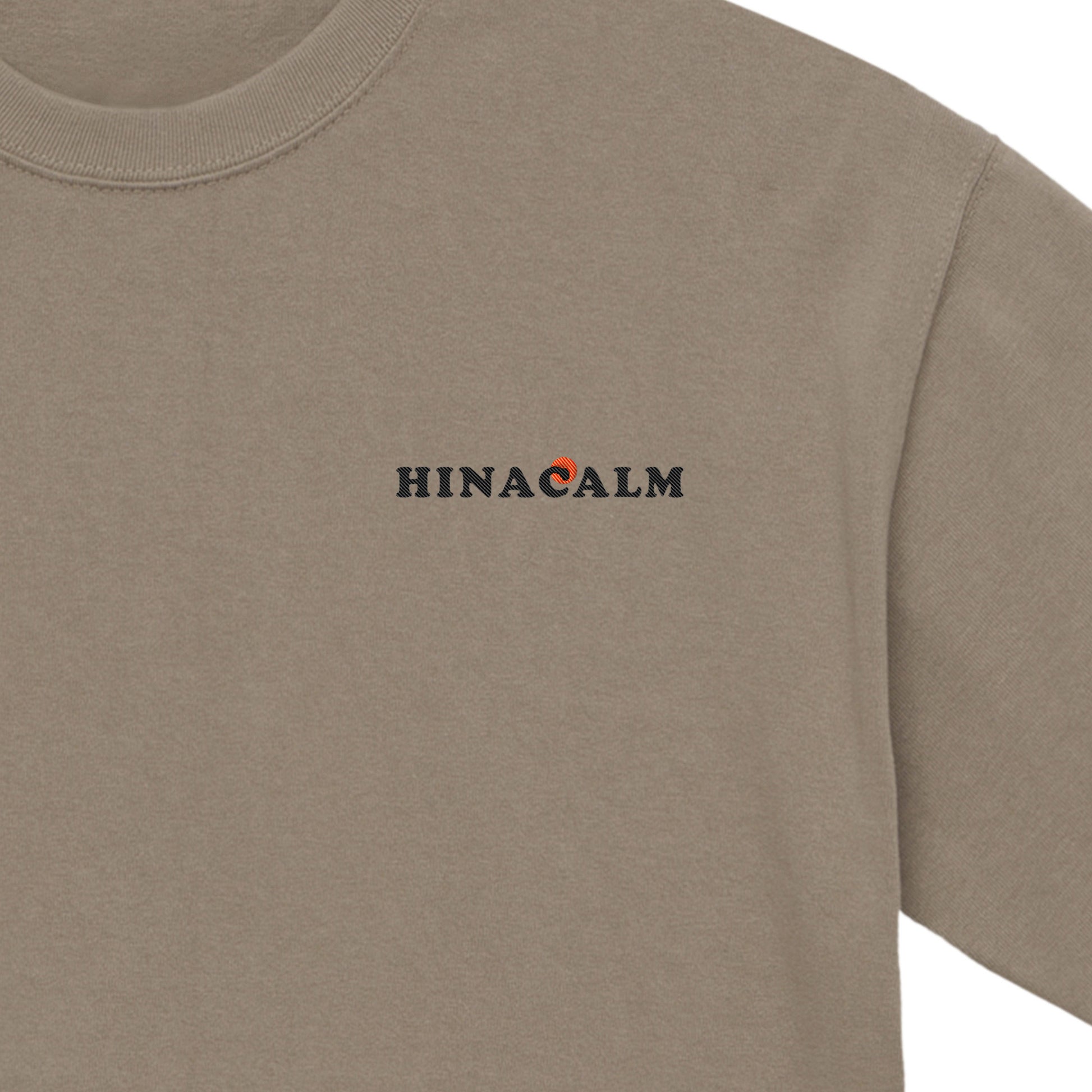 HINACALM Minimal Logo Tee acid-khaki image