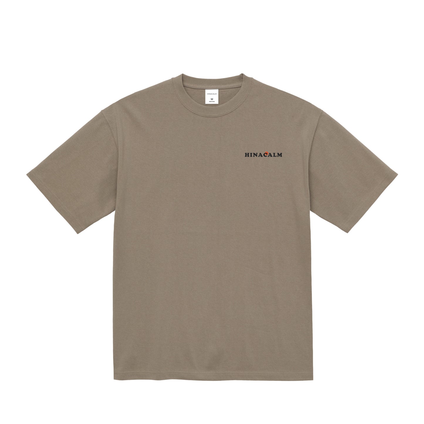 HINACALM Minimal Logo Tee acid-khaki image