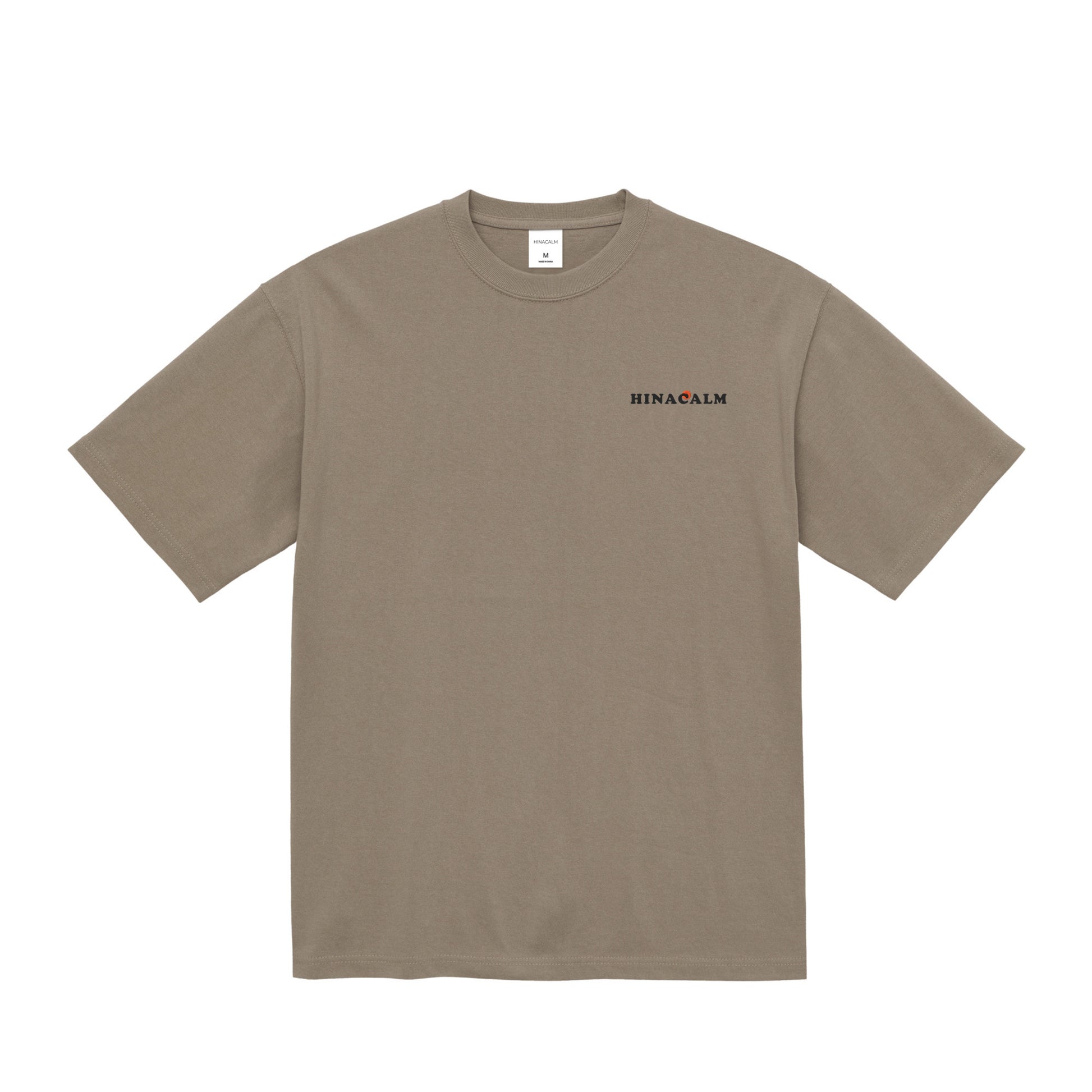 HINACALM Minimal Logo Tee acid-khaki image