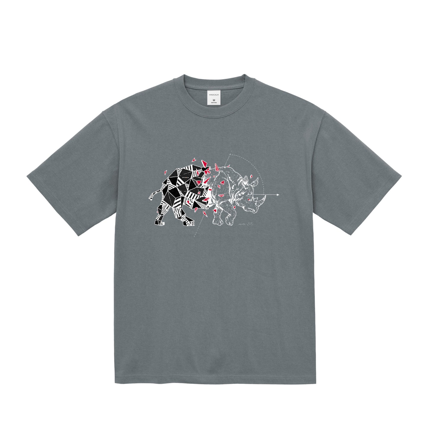 moto-SE RE:RHINO Tee stone-green image