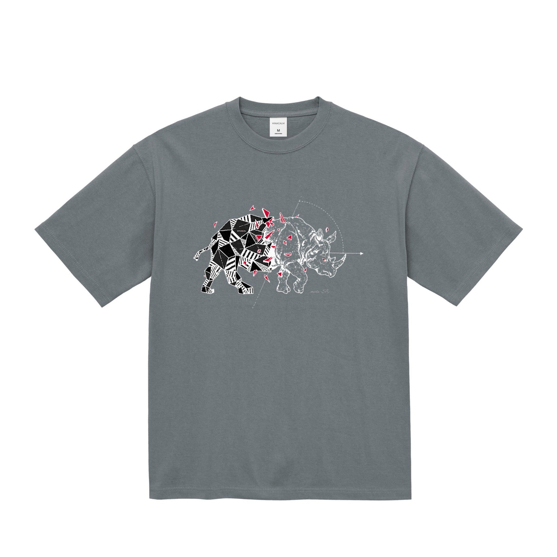 moto-SE RE:RHINO Tee stone-green image