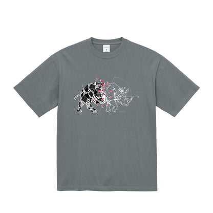 moto-SE RE:RHINO Tee stone-green image