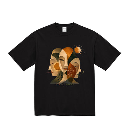 MURAYAN ALL MY FACES Graphic Tee black image