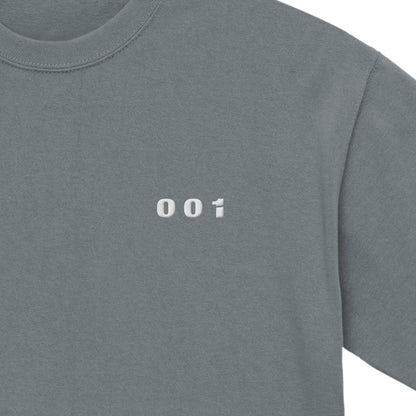 CALM HUMAN 001 – SIGNATURE Tee stone-green image