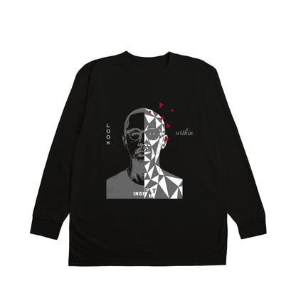 CALM HUMAN 004 – INSIGHT Heavyweight Long Sleeve Tee black image