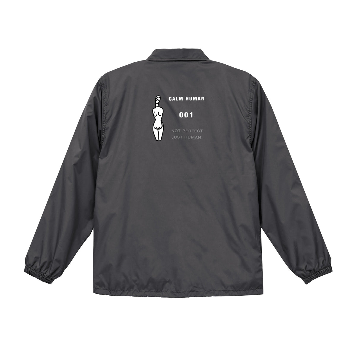 CALM HUMAN 001 – FRAGMENT Coach Jacket cement image