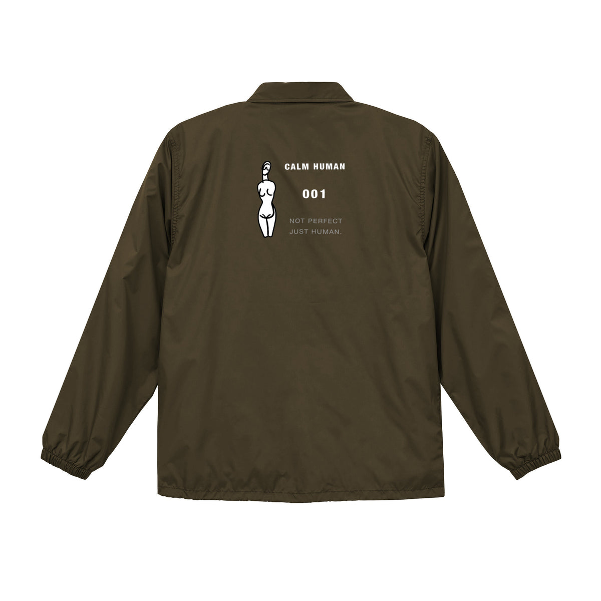 CALM HUMAN 001 – FRAGMENT Coach Jacket seal-brown image