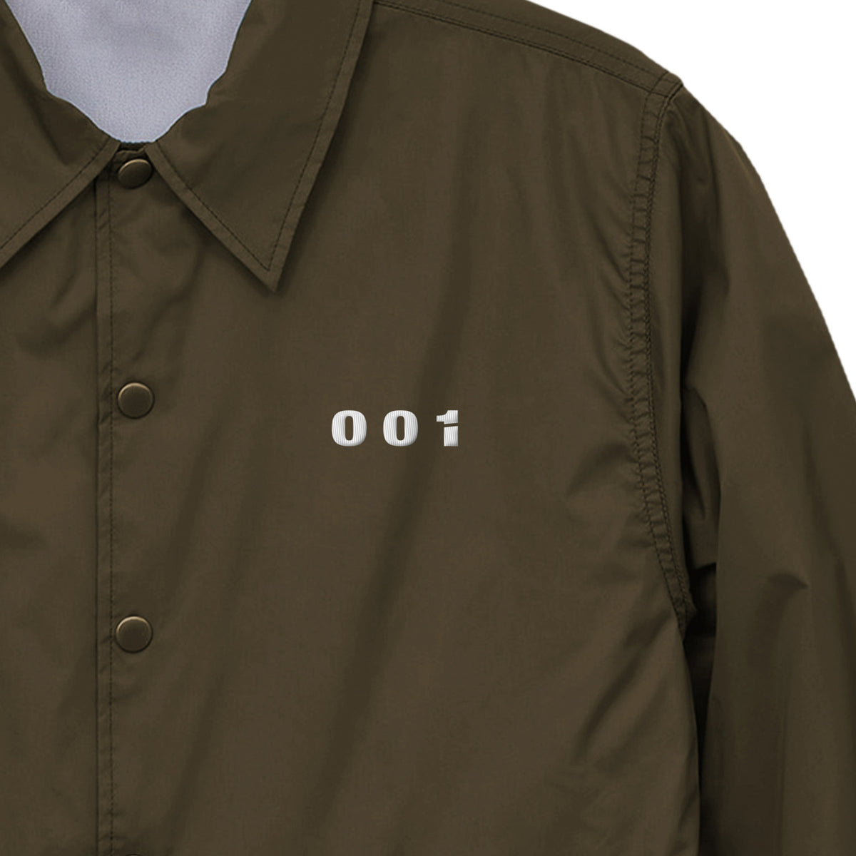CALM HUMAN 001 – FRAGMENT Coach Jacket seal-brown image