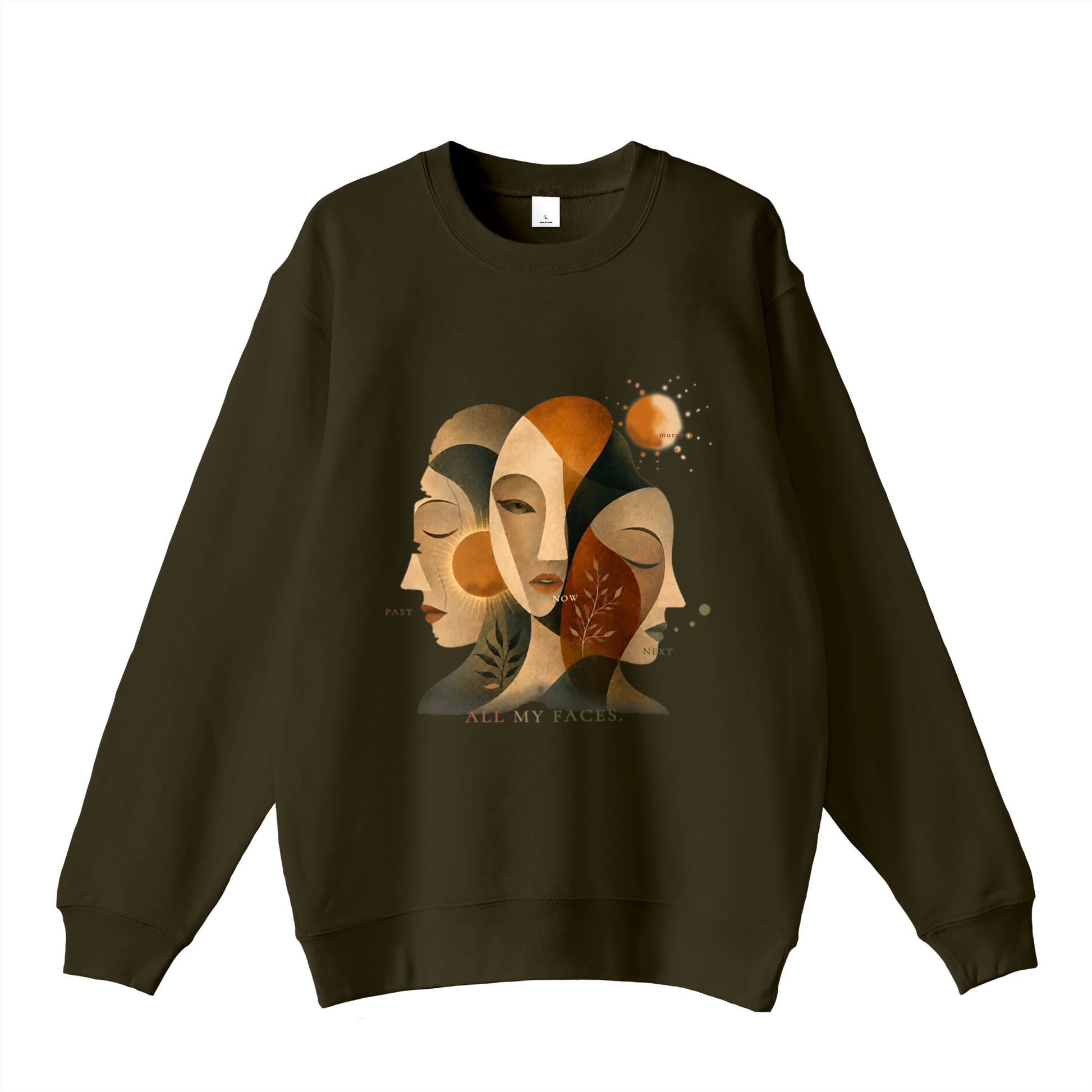 MURAYAN ALL MY FACES Sweatshirt olive-drab image