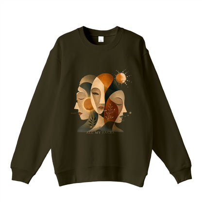 MURAYAN ALL MY FACES Sweatshirt olive-drab image