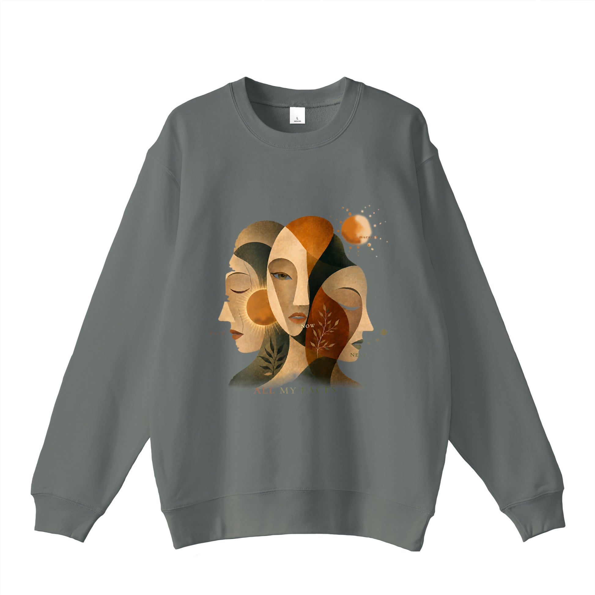 MURAYAN ALL MY FACES Sweatshirt stone-green image