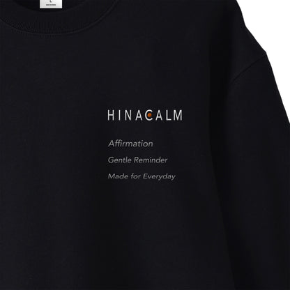 HINACALM Affirmation Embroidered Sweatshirt black image