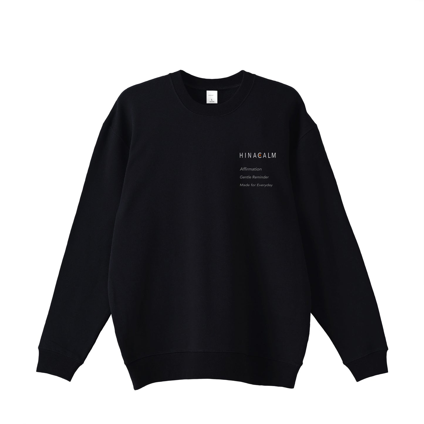 HINACALM Affirmation Embroidered Sweatshirt black image