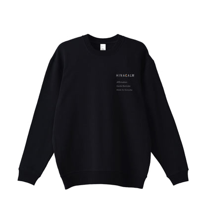 HINACALM Affirmation Embroidered Sweatshirt black image