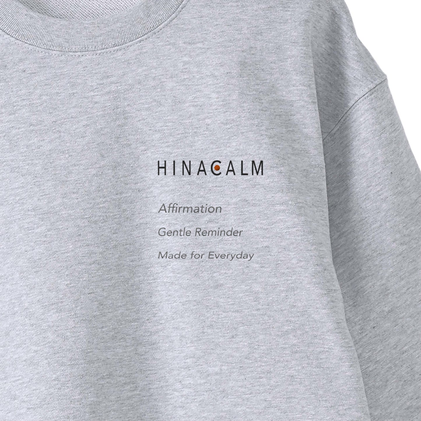 HINACALM Affirmation Embroidered Sweatshirt gray image