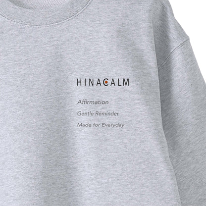 HINACALM Affirmation Embroidered Sweatshirt gray image
