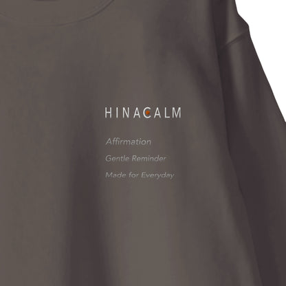 HINACALM Affirmation Embroidered Sweatshirt mocha image