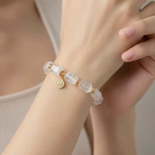 Hermetia × amp japan White Labradorite Bracelet Produced by ANKH