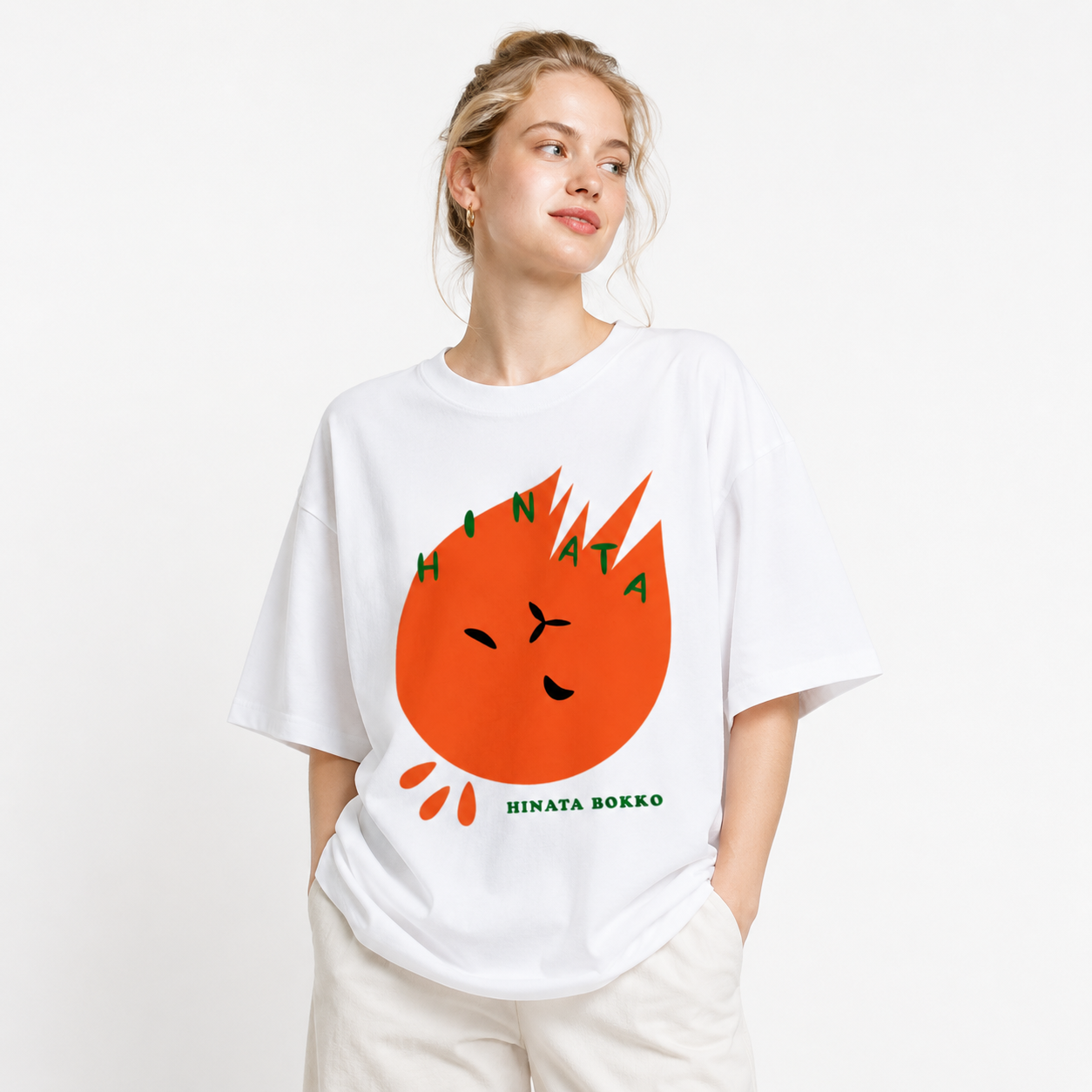 HINACALM Hinatabokko Graphic Tee