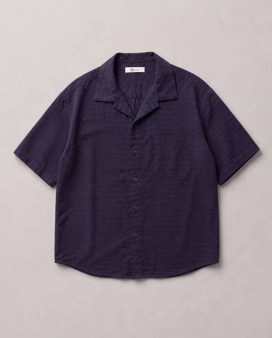 moto-SE WOOL OVERSIZED SHORT SLEEVE SHIRT