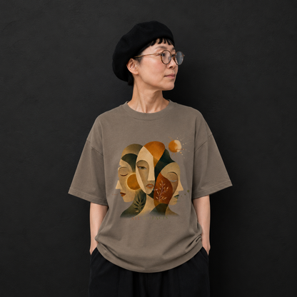 CALM HUMAN 003 - MURAYAN ALL MY FACES Graphic Tee
