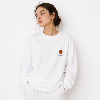 HINACALM Symbol Logo Long Sleeve Tee