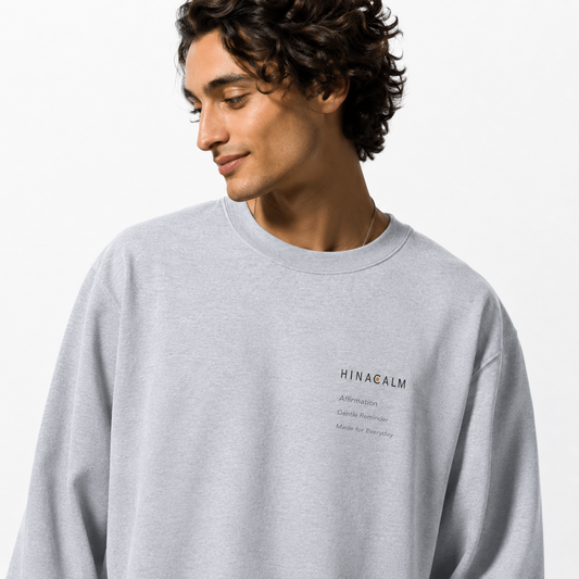 HINACALM Affirmation Embroidered Sweatshirt