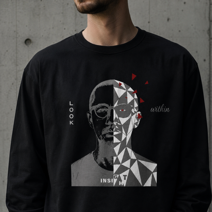 CALM HUMAN 004 – INSIGHT Heavyweight Long Sleeve Tee