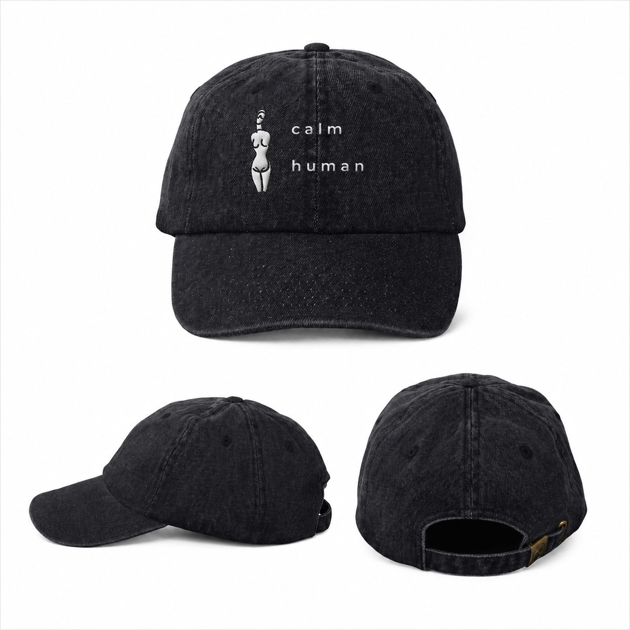 SHIZUKA Denim Cap - CALM HUMAN